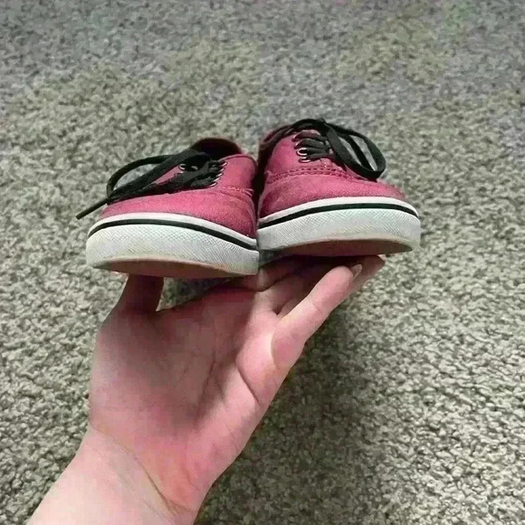 Maroon Lace Up Vans - Picture 8 of 11